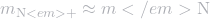 m_{\Te{N}<em>+}\approx m</em>{\Te{N}}